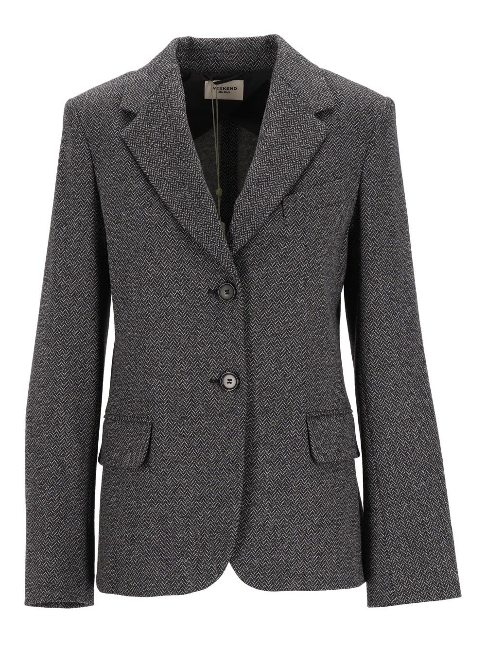 Weekend Max Mara Single-Breasted Blazer Jackets - Grey | 492c7eab8e2459d8f84e45d6169d7b2077c9310f