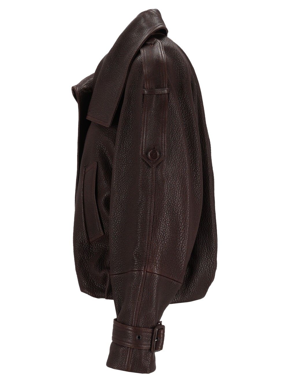Acne Studios Full Grain Leather Jacket Jackets - Brown | ff9525603a7a88154efdfec497340ebd3cf521be