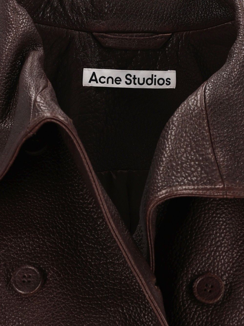 Acne Studios Full Grain Leather Jacket Jackets - Brown | 211993e3009b9575e43fe146172573121711f0fe
