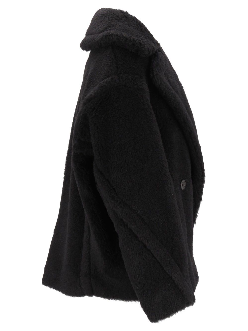 Max Mara Alcuno Short Teddy Double Breasted Wool Alpaca Silk Trousers - Black | a70ac1cc3396a48636051df8188d4996ffb2be3d