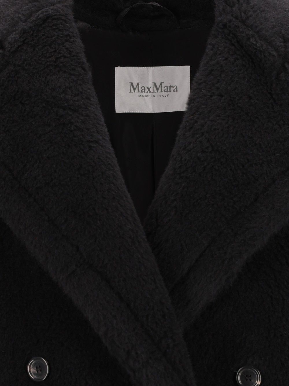 Max Mara Alcuno Short Teddy Double Breasted Wool Alpaca Silk Trousers - Black | 7b77adce6360fae515ae4fe5004fcad20d0cdbda