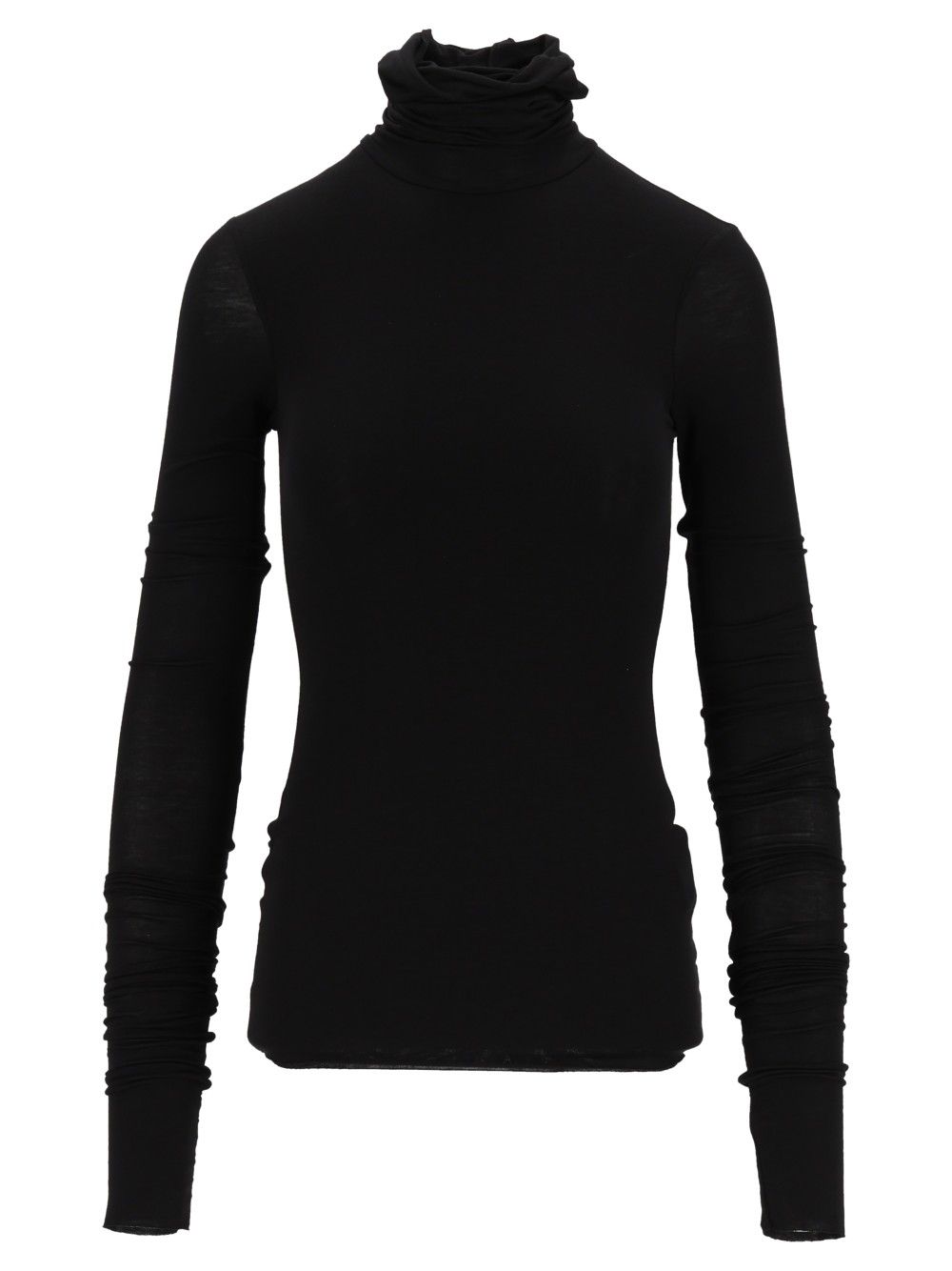Al Duca D'Aosta Long-Sleeved Turtleneck T-Shirt - Black | b66b8d055ae52e5c7435f323ae99a4c9bd6b5342