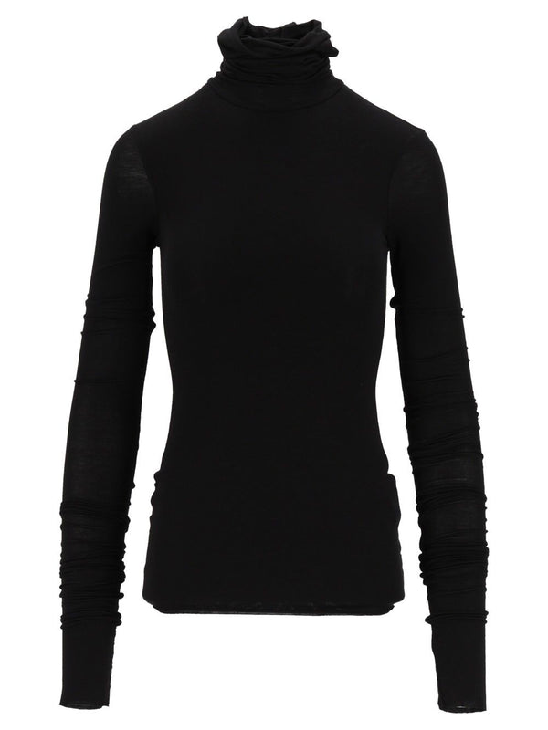 Long-Sleeved Turtleneck T-Shirt Black