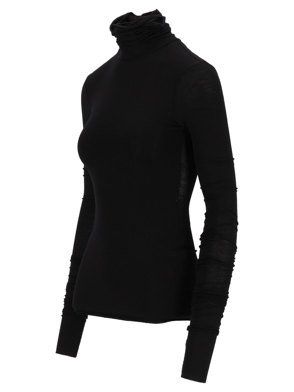 Al Duca D'Aosta Long-Sleeved Turtleneck T-Shirt - Black | f4a5dfdcac1a6af09831efab96e7f213613f9235