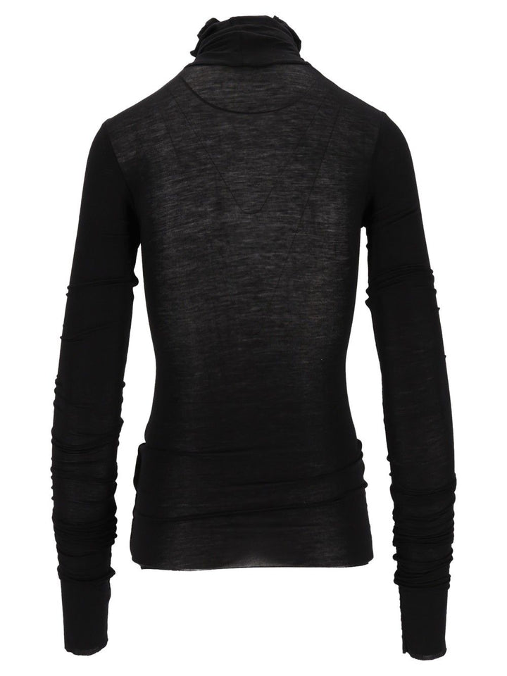 Al Duca D'Aosta Long-Sleeved Turtleneck T-Shirt - Black | f3a344a481c0a6c597b80dbdf7efb04259b554fd