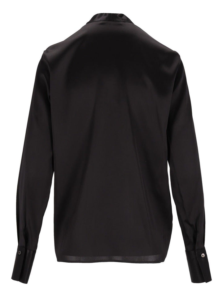 Al Duca D'Aosta Long-Sleeved Tunic Tops - Black | 4e6b834f73a29e63f76779db792d7a1b3f915cd4