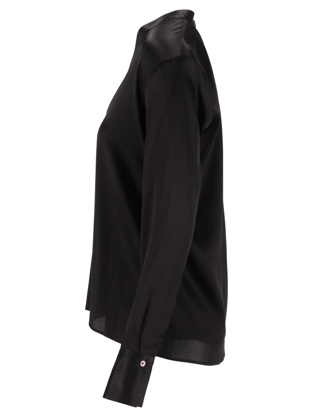 Al Duca D'Aosta Long-Sleeved Tunic Tops - Black | bdf969068c8b33dedb47852a3a79a89277594dfd