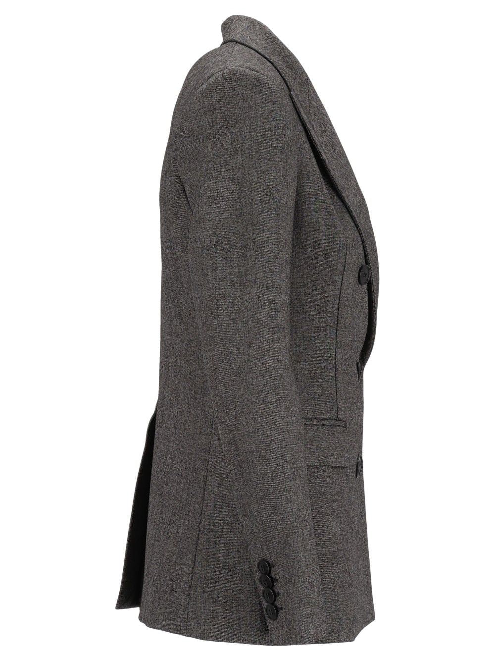 Al Duca D'Aosta Double-Breasted Jacket Jackets - Grey | 38686c6255fe584a7528102751917e818b743cf2