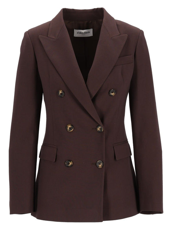Double-Breasted Jacket Jackets Beige
