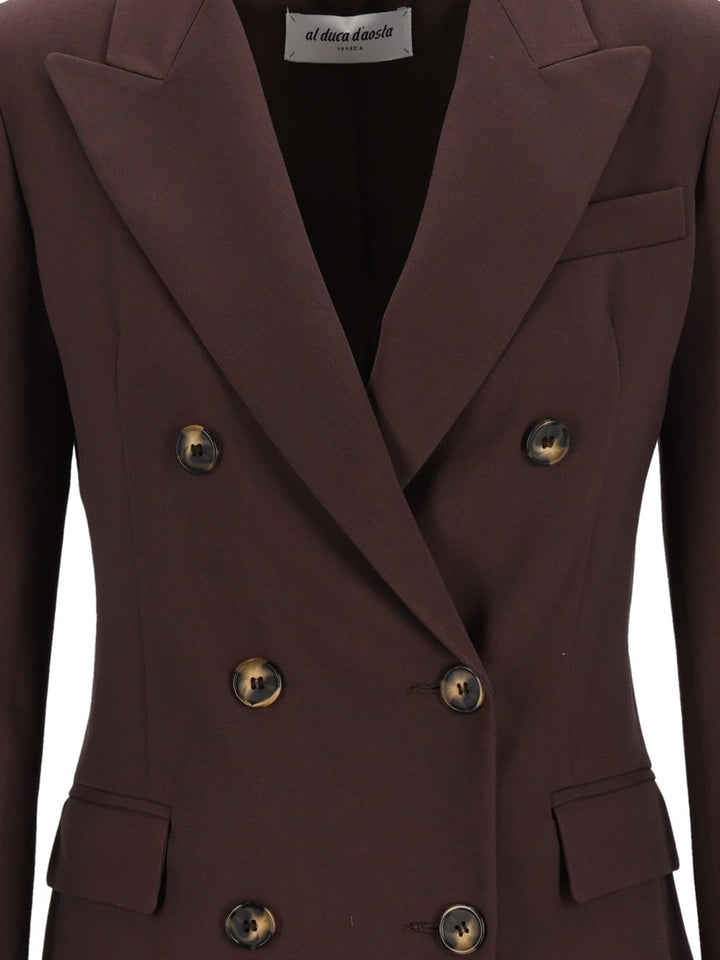 Al Duca D'Aosta Double-Breasted Jacket Jackets - Beige | eca151c9223791813e7ac4907dcb091ec9c92fd7