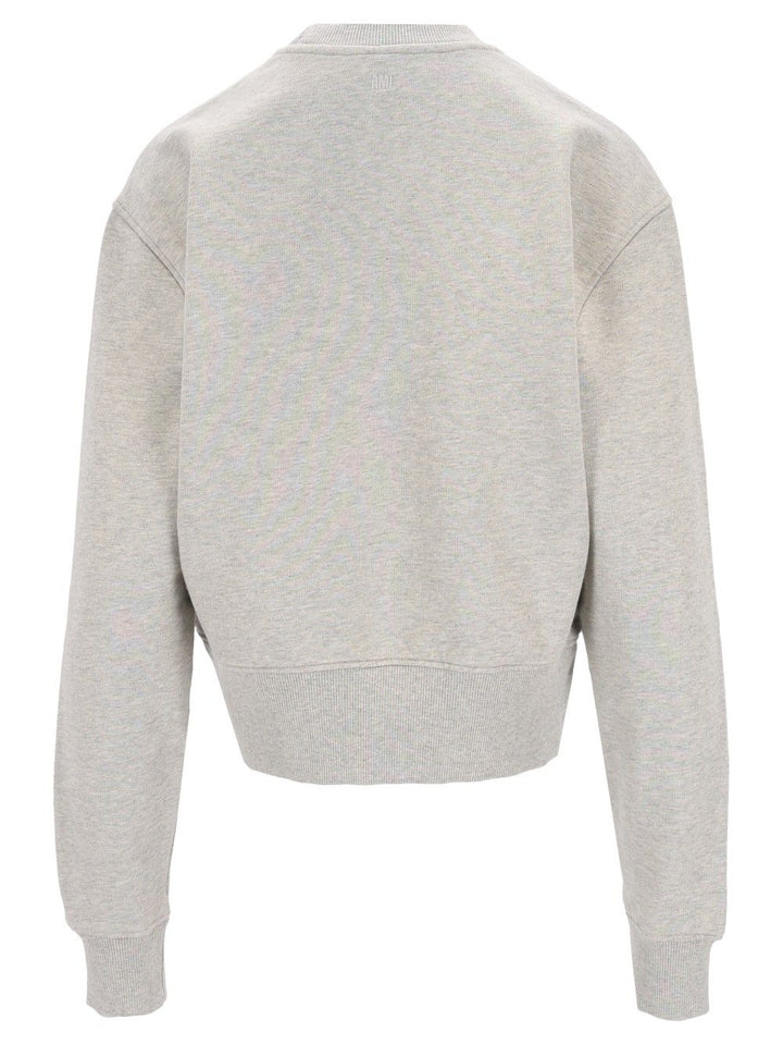 Ami Crewneck Sweatshirt Sweatshirts - Grey | 9f17d5010377bf5ab4073d81a3fbfd24e0bc20de