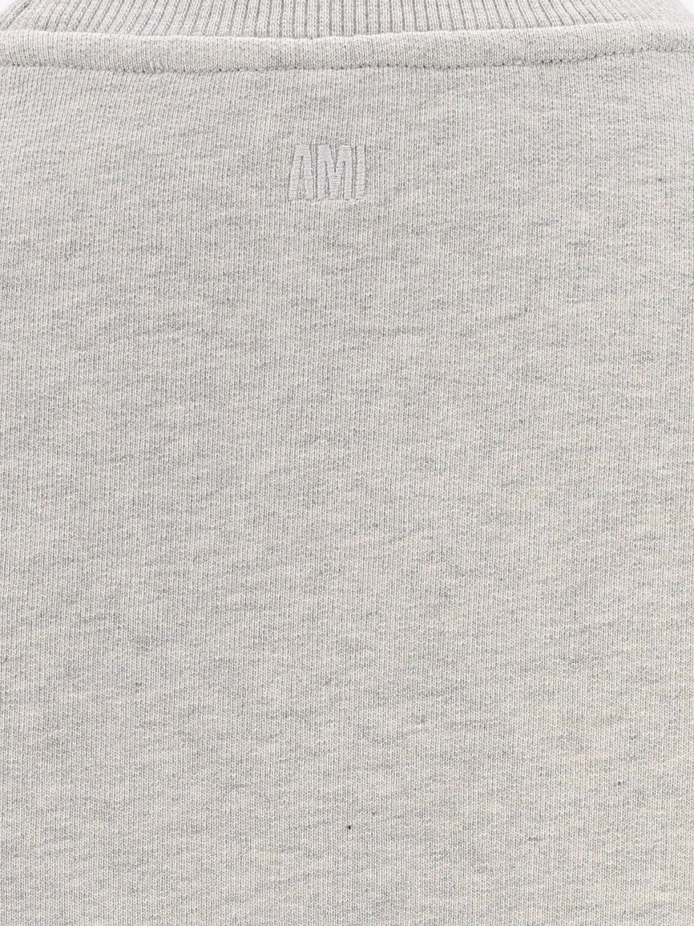 Ami Crewneck Sweatshirt Sweatshirts - Grey | 4802221542255f4ee43050071464c6f7b8d77084