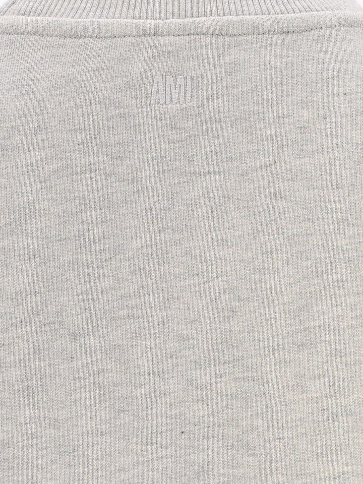 Ami Crewneck Sweatshirt Sweatshirts - Grey | 4802221542255f4ee43050071464c6f7b8d77084