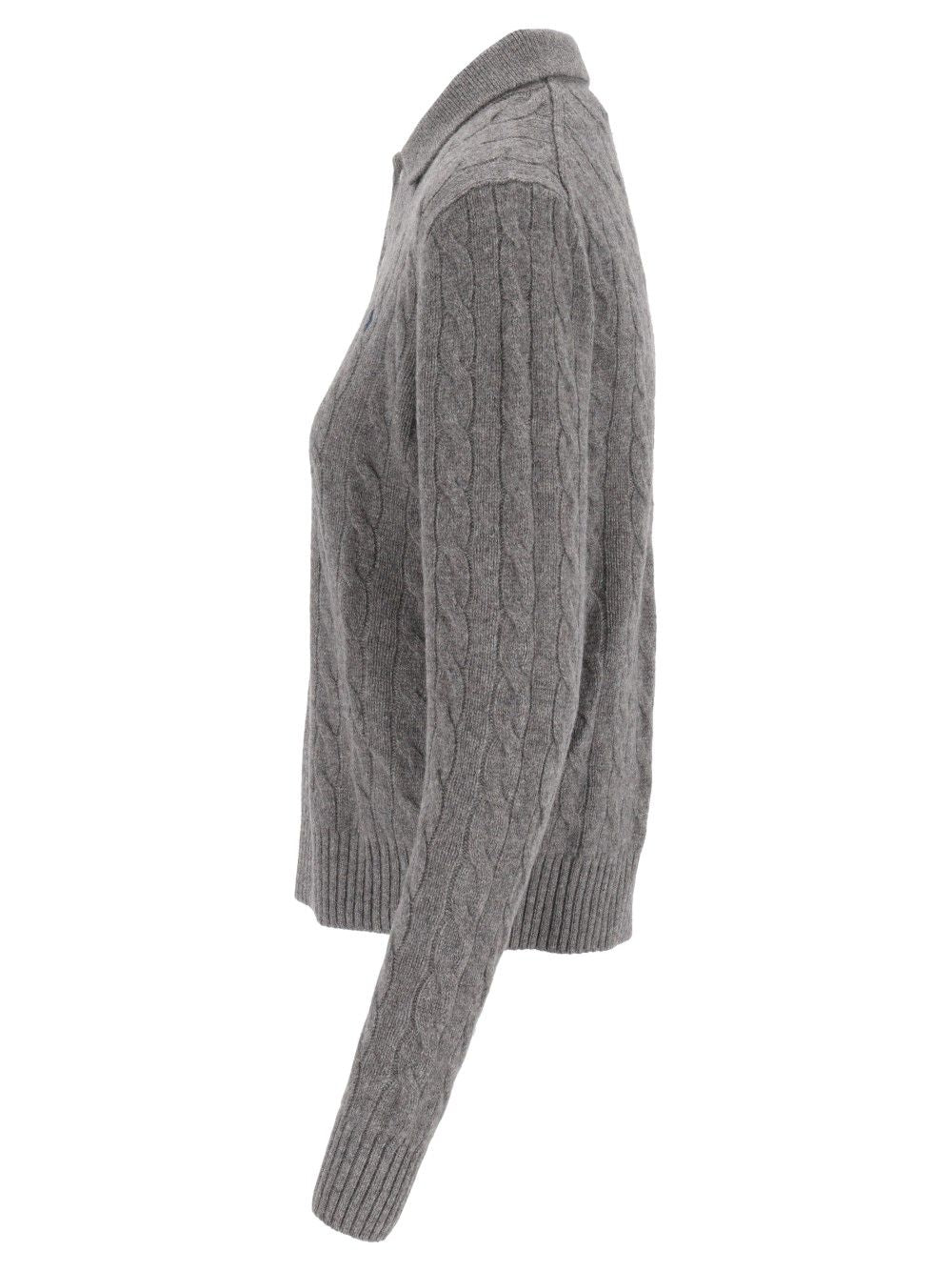 Polo Ralph Lauren Cable Knit Sweater Knitwear - Grey | fce896c5cc6f82b6811af072083da35d8074dda2