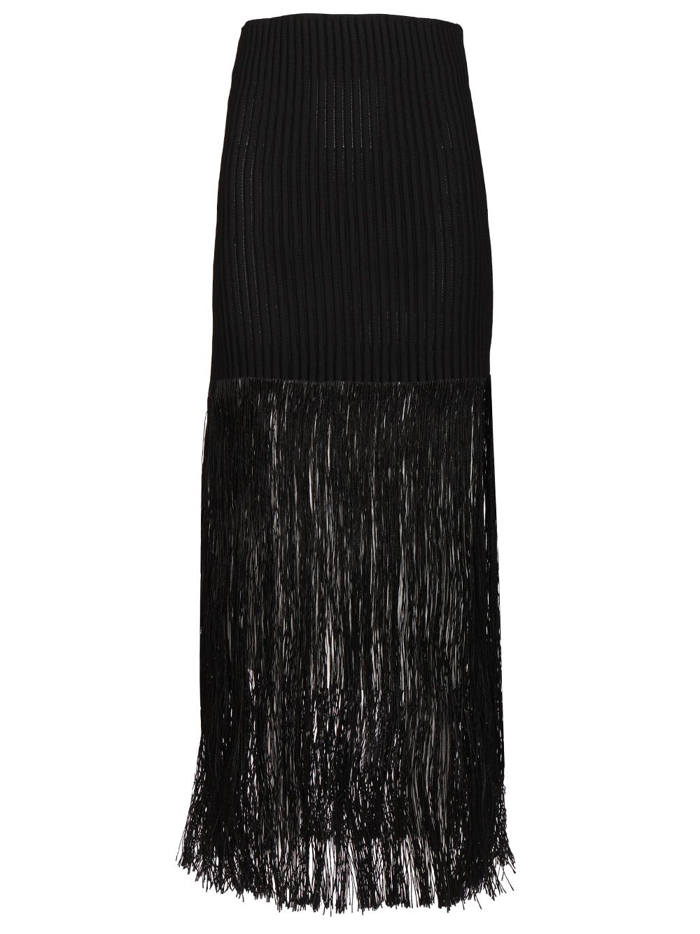 AlaÏA Fringed Skirt Tube Fringed Knit Skirts - Black | a4837b32ea30750f830944e8661b52d71be8a1eb