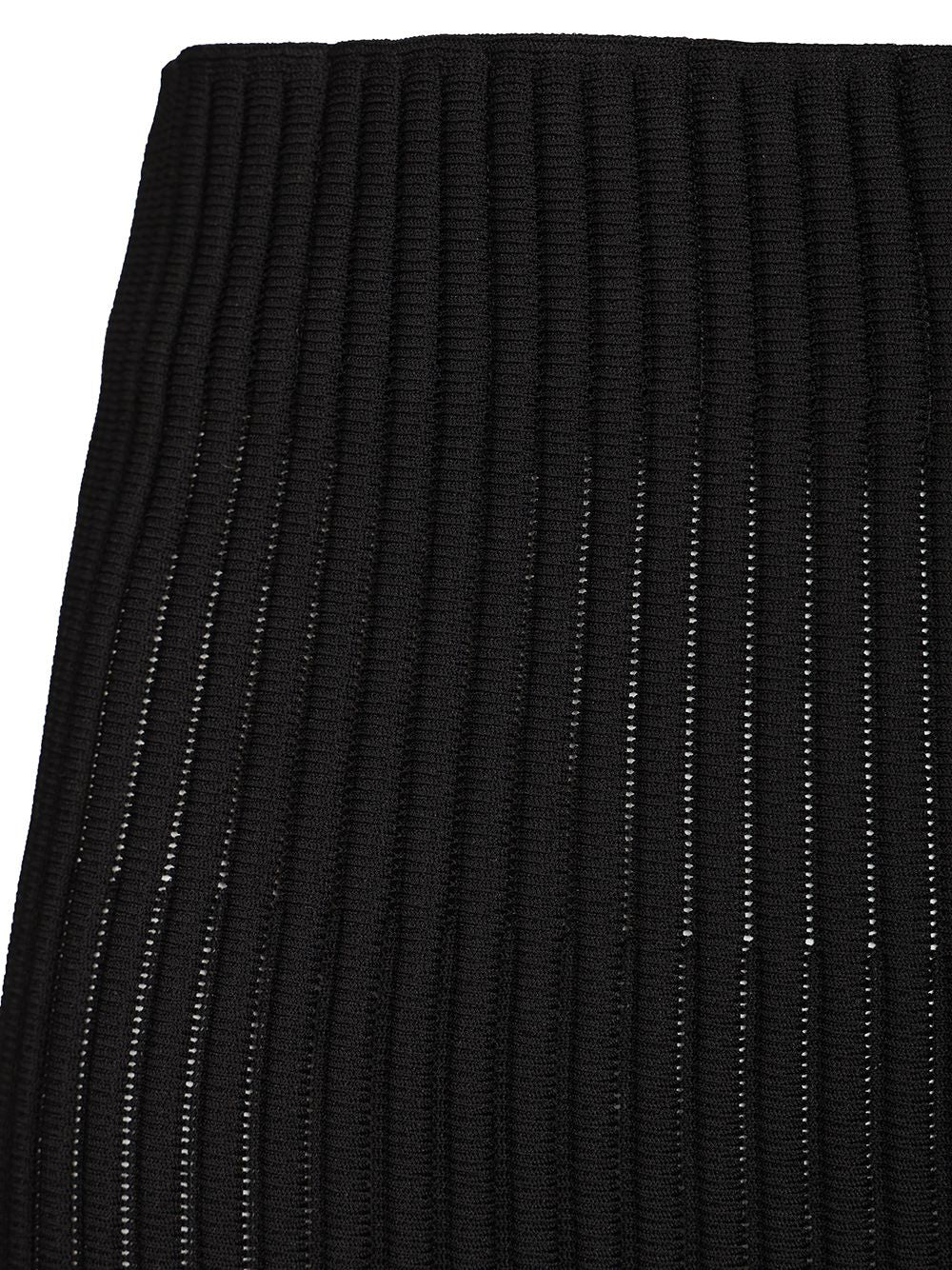 AlaÏA Fringed Skirt Tube Fringed Knit Skirts - Black | 41284c490e34fa77318bfad0986cc8a85088ce3d