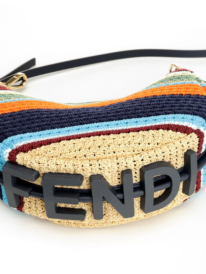 Fendi Mini Fendigraphy In Straw Handbags - Multicolor | 4e0bee282b82ea58f2fad0e0d09598f505562a38