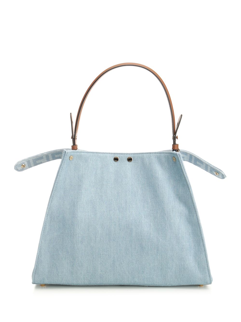 Fendi Fendi Way Medium Denim Bag Shoulder Bags - Light blue | 28634d49a9403d61daff2c692ac80ea80ced1992