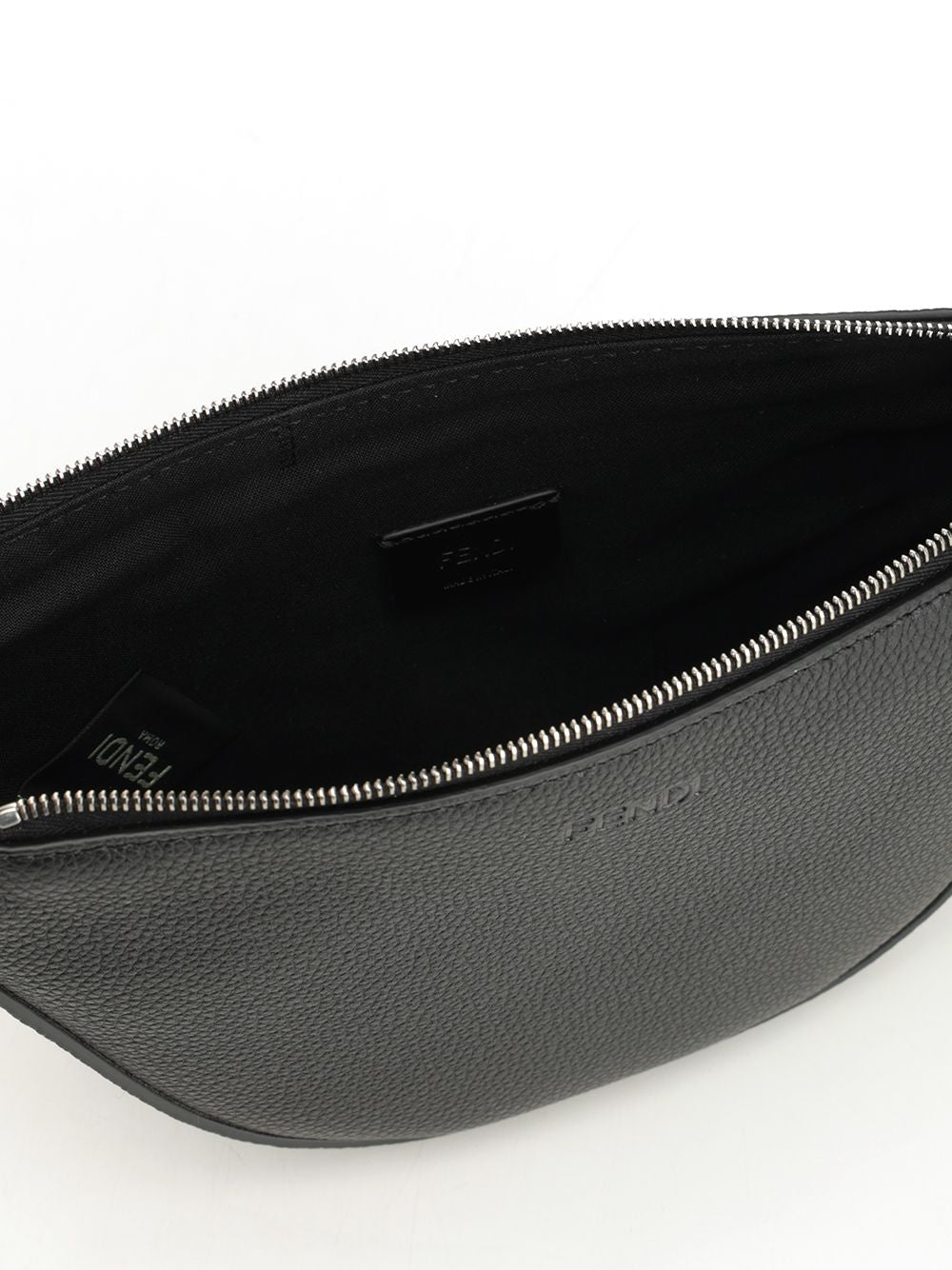 Fendi Fendi Melon Mini V.Cher/F Crossbody Bags - Black | 673a98ace51fcc719fffad0b4f0c976aeb604013