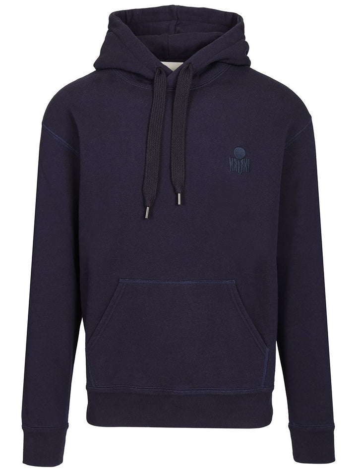 Marant Matte Hoodie Sweatshirts - Blue | 9effbc4192b5224e95e2f22b3a4db401fd302297