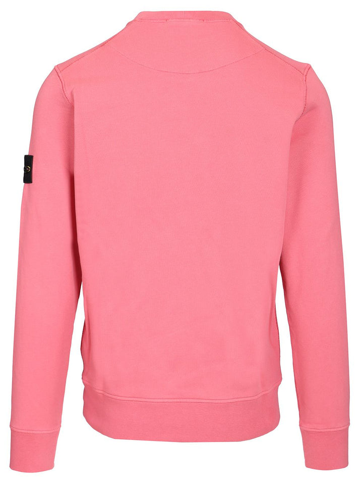 Stone Island Organic Cotton Sweatshirt Sweatshirts - Rose | cceb7f855bf4196fdc2622d06bb13f02b4835b07