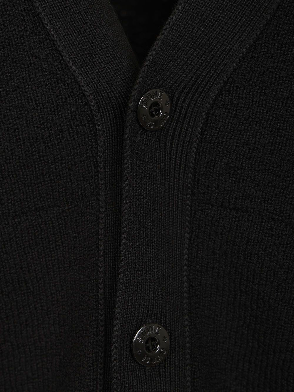 Stone Island Textured Stitch Pure Rws Wool Knitwear - Black | 0b5a3c1c17cedbe15a2b468e0c498c0a9216954d