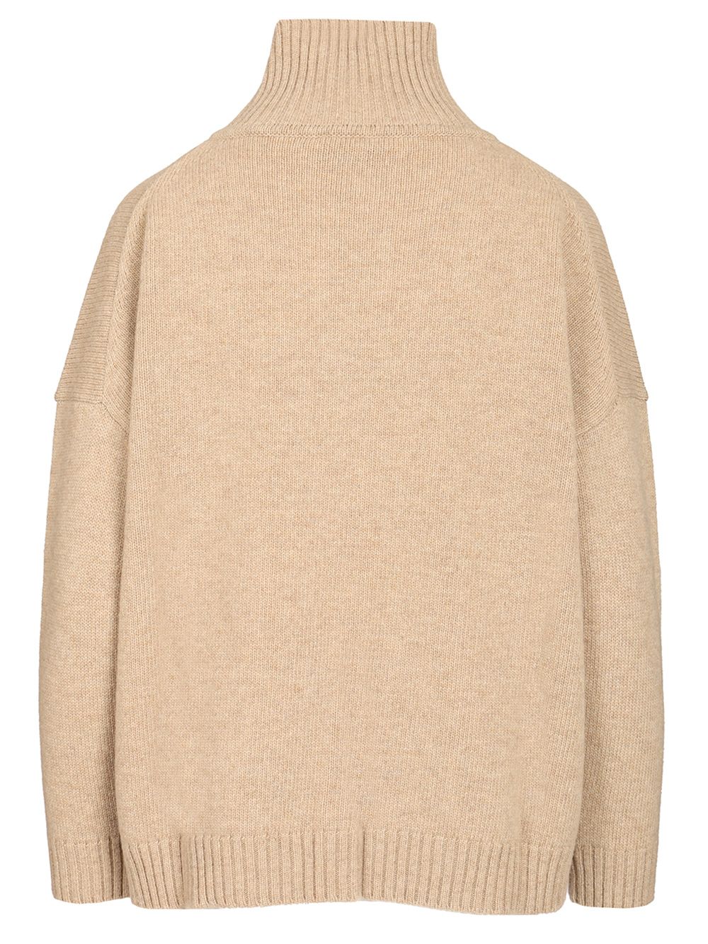 Weekend Max Mara Borgia Wool Turtleneck Oversize Knit Knitwear - Beige | f4f1e9199908011c50667bde50caec5744045847
