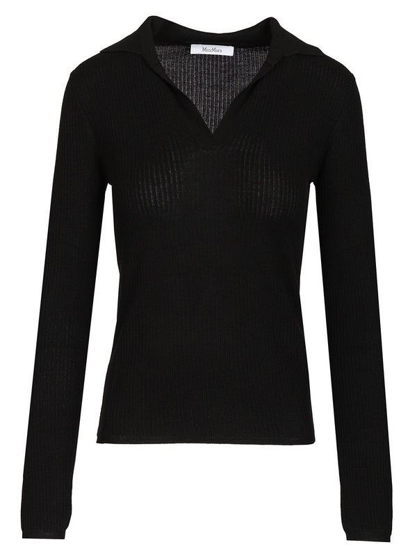 Knitted Top Knitwear Black