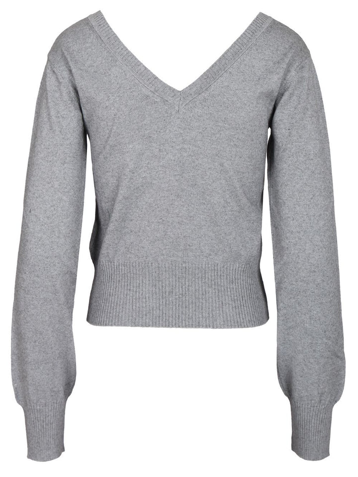 Vivienne Westwood Beatrice Cotton And Cashmere Sweater Knitwear - Grey | 6e3c7579c4a232cc864e26f57dab1b92365ff466