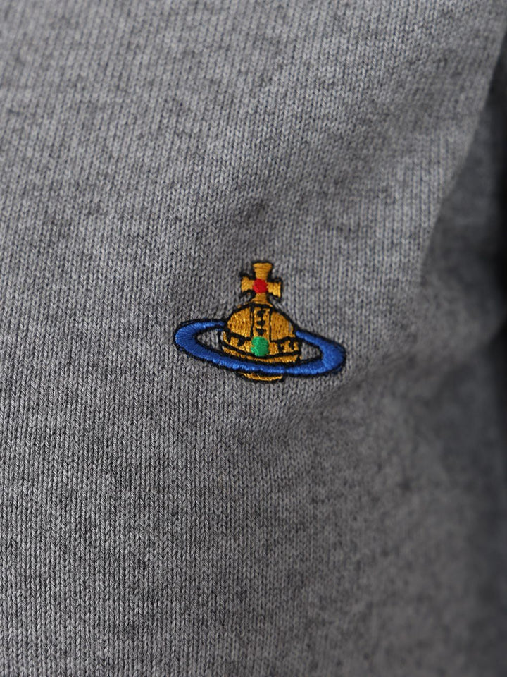 Vivienne Westwood Beatrice Cotton And Cashmere Sweater Knitwear - Grey | 581d44ceaf440e3597d2608904bb0b1f3c4816de