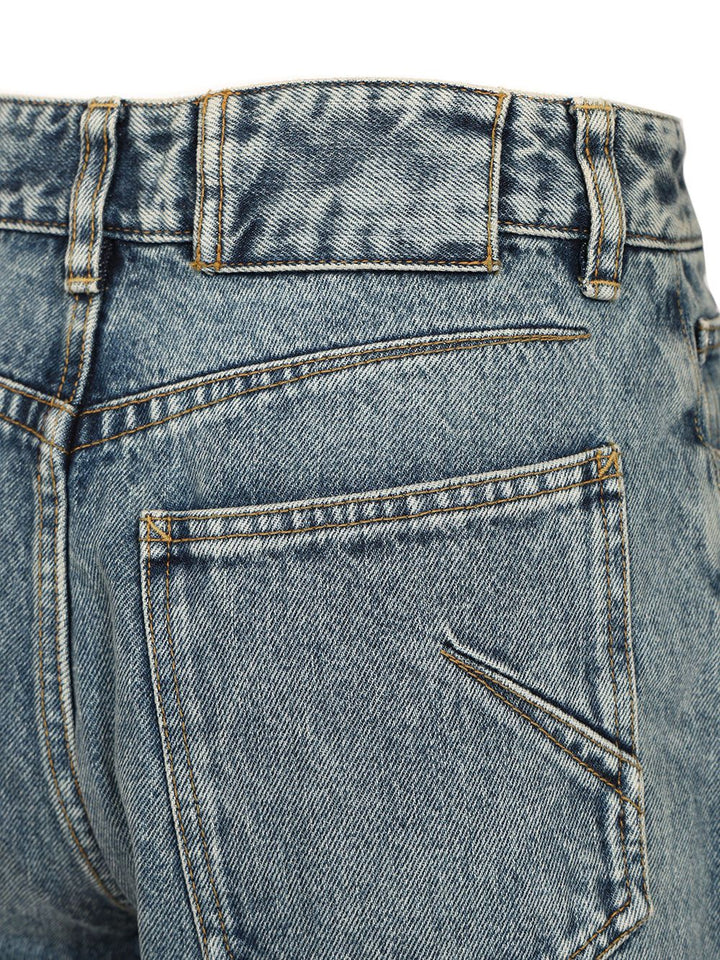 AlaÏA Round Jeans - Blue | ca78c8a50c5d0a7a87149da753a9e14648f18fa5