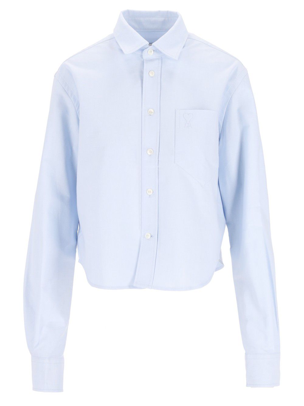 Ami Crooped Shirt Shirts - Light blue | 242bd4f2becb9c1cc977de6d4acdf6b1810c7e42