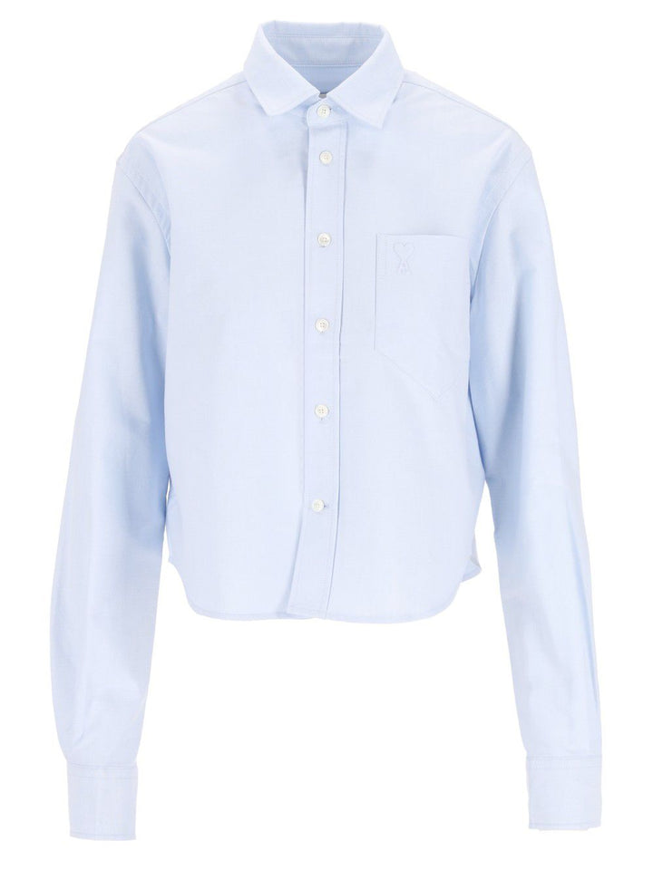 Ami Crooped Shirt Shirts - Light blue | 242bd4f2becb9c1cc977de6d4acdf6b1810c7e42