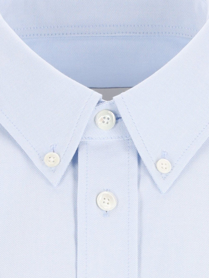 Ami Quota - Contrasted Ami De Coeur Button Down Collar Classic Fit Shirt Shirts - Light blue | b9a31a6d12e6614eadb31d12fc2ed5f73a9ee201