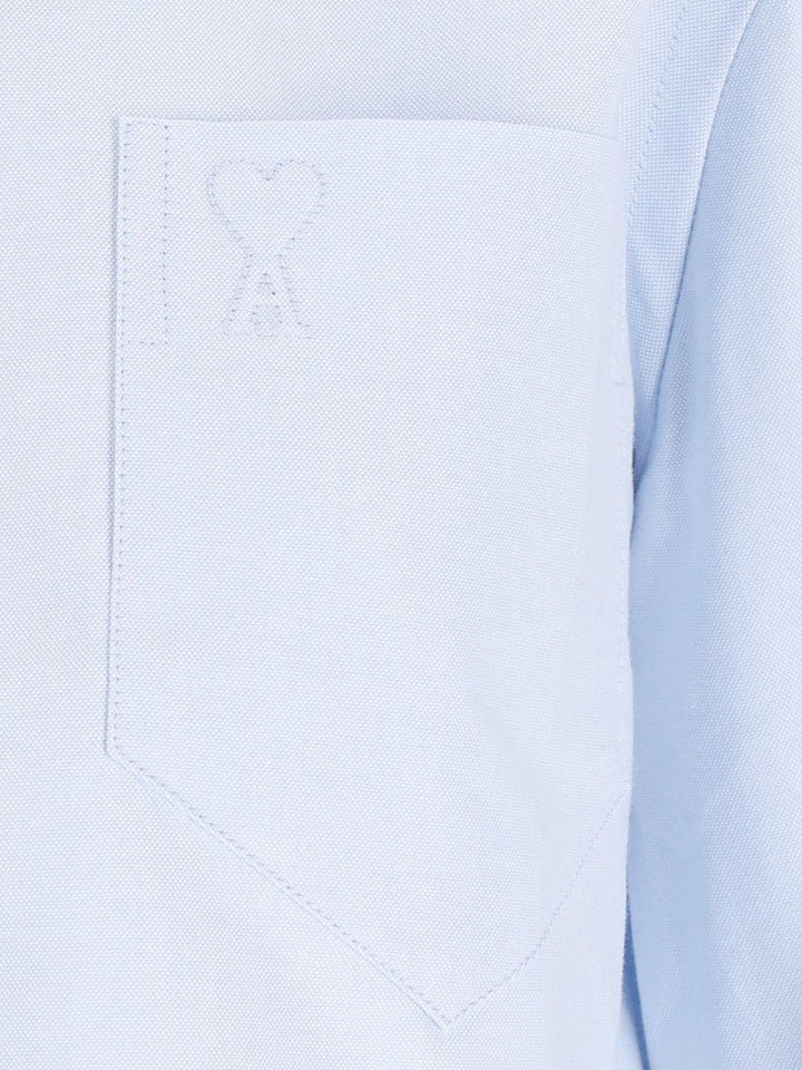 Ami Crooped Shirt Shirts - Light blue | 6cc9065d9c24d56fc716354d971313747ccbe683