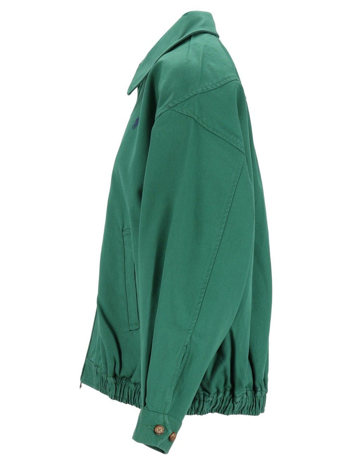Polo Ralph Lauren Oversized Cotton Windbreaker Jackets - Green | 60f6a3ce6b4f81e1cbcd3cbc037b15f945251e4e