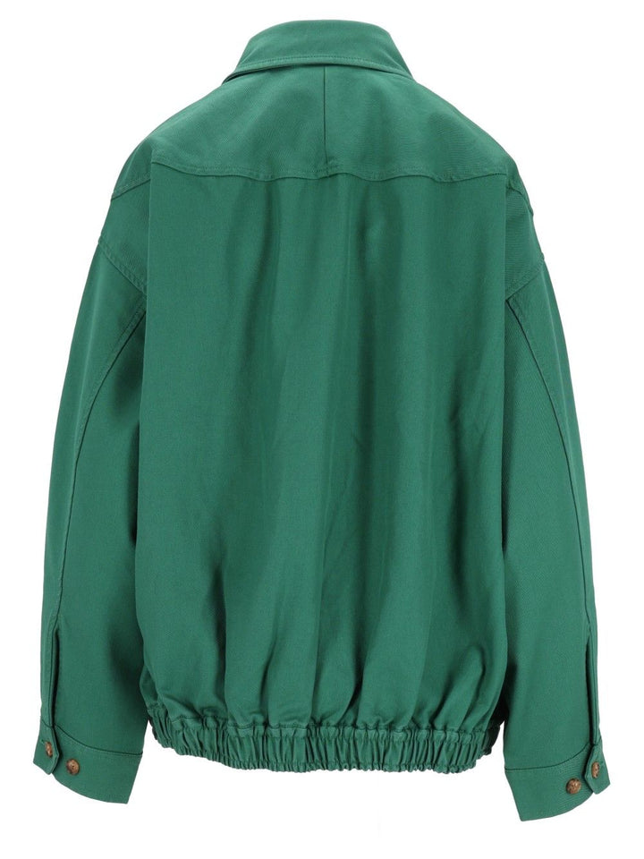 Polo Ralph Lauren Oversized Cotton Windbreaker Jackets - Green | 02ba0237b5faf1c5bdd34da39d86cf2837662005