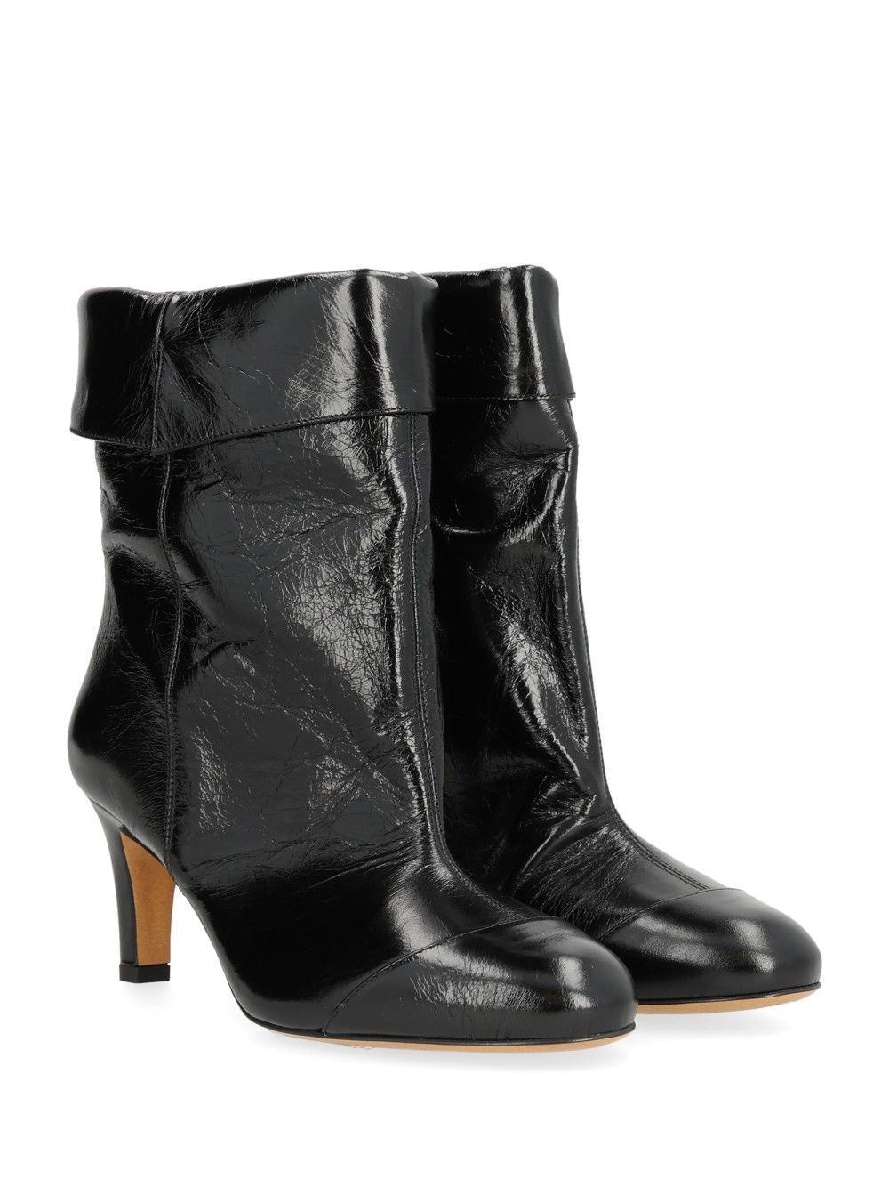 Isabel Marant Eldra Leather Ankle Boots - Black | ee256ec6231a05e9e66a439c44b8a641195bc36a