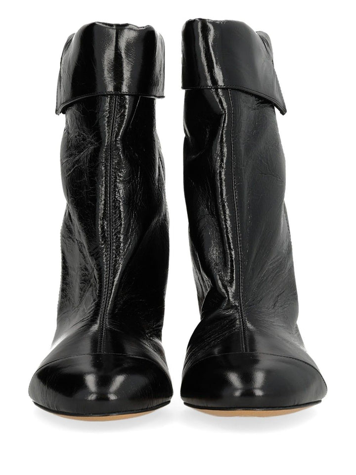 Isabel Marant Eldra Leather Ankle Boots - Black | b2aef04fd38687f0c157b77a26d8892eae573916