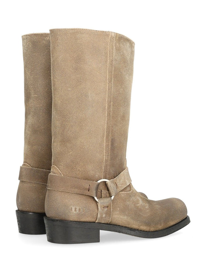 Golden Goose Deluxe Brand Giro Biker Alti Boots - Beige | 3d53f08750b20ba7d1dc8ccf8a4a05dfe10e75d0