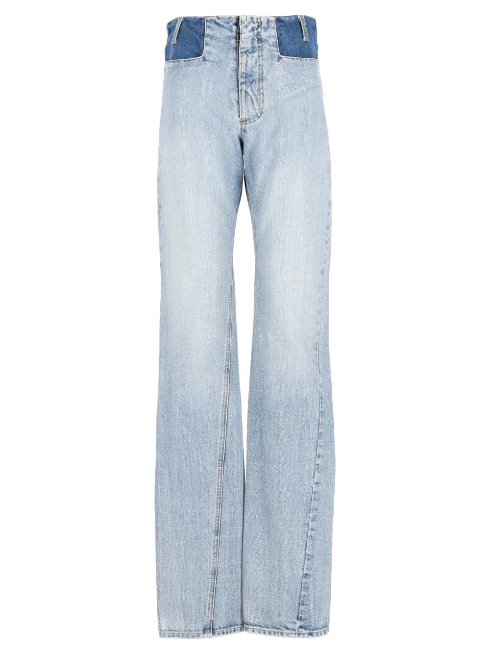 Maison Margiela Two-Tone Trousers Jeans - Light blue | add6e372e904cea0c305fde7c4b78eece24c5621