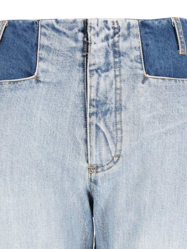 Maison Margiela Two-Tone Trousers Jeans - Light blue | f251d9c237512db36f93a1846c9ed61f616dfe9a