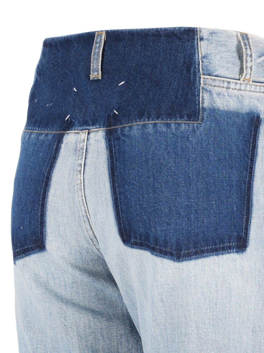 Maison Margiela Two-Tone Trousers Jeans - Light blue | 34dd458cabc585d597afa11714b1740db028534c