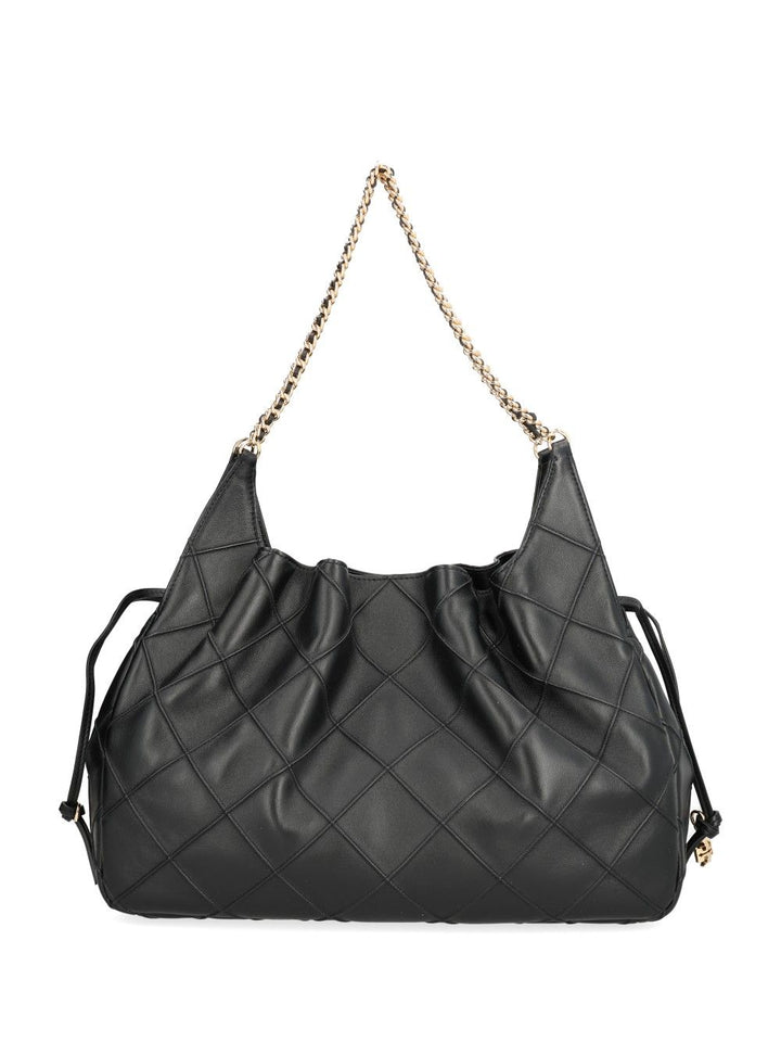 Tory Burch Fleming Large Tote Shoulder Bags - Black | e90162219e9d055232dd8847cad662f32450419e