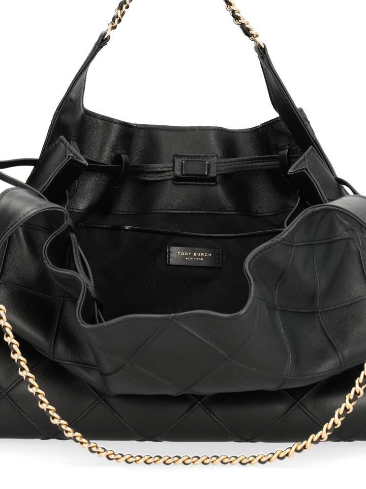 Tory Burch Fleming Shoulder Bags - Black | 9128190b91c2eef6e673802aa7a0d60a7a01a239