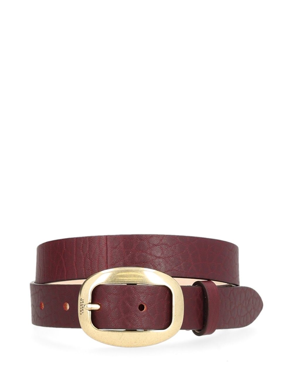 Isabel Marant Dara Leather Belt Belts - Bordeaux | a1b07471294db7fa1ad4014e1541b45c4ebf5451