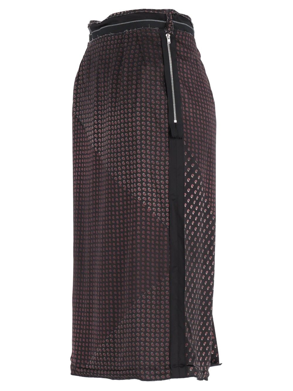 Maison Margiela Paisley Printed Skirt Skirts - Black | 4a62067351608d446f0da84fa99b39ca5f99d1da