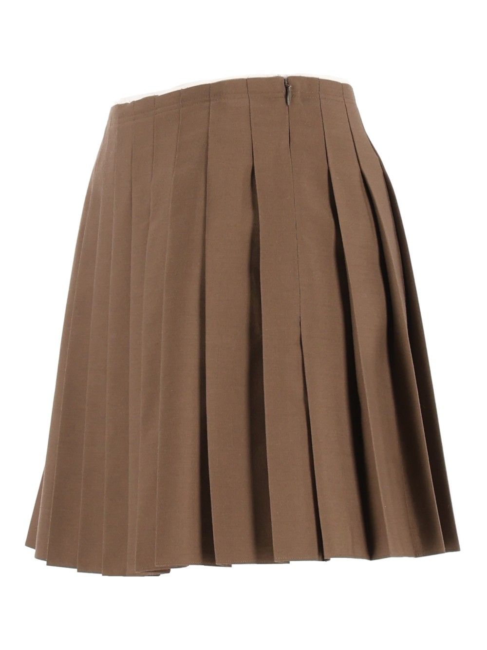 Mm6 Maison Margiela Pleated Miniskirt Skirts - Brown | b7e68c6a1629ce839dfda95e97dc0ce0ea78dc40