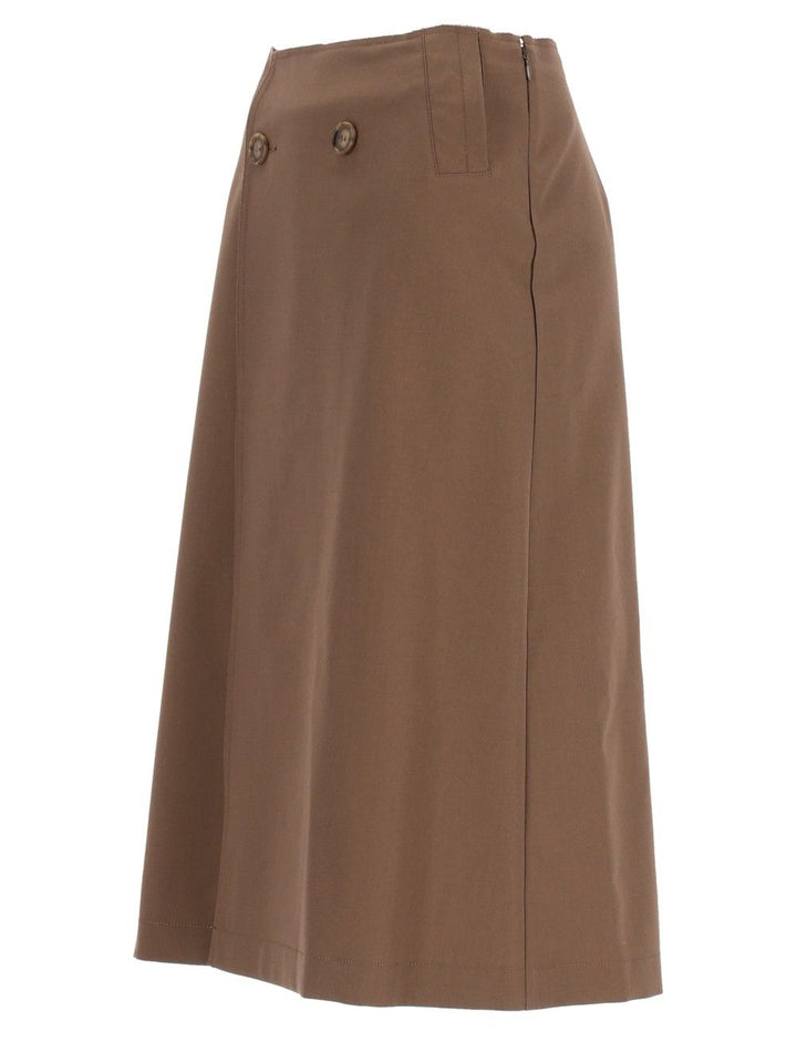 Mm6 Maison Margiela Wrap Skirt Skirts - Brown | 5841cd23ba4c0ea3050e0eafb23671d8504bf1d7