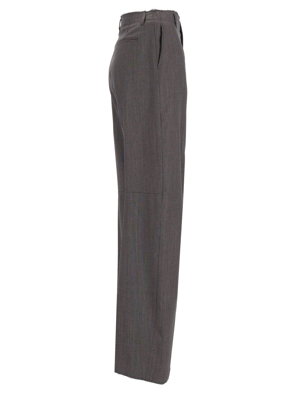 Mm6 Maison Margiela Wide-Leg Tailored Trousers - Grey | 8660c8b56477e05516beb38f03fd1a11f339ecad